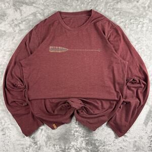 Vintage Style Paddle Lake Trees Nature Outdoors Fishing Long Sleeve T-Shirt Tee